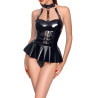 Black Level Body avec jupe VINYL BODY SKIRT Noir